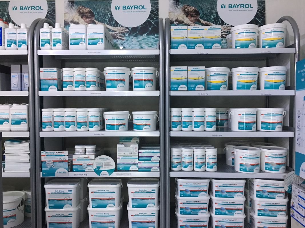 20 % Aktion auf Bayrol-Schwimmbadpflegemittel bei Robl Schwimmbad Passau